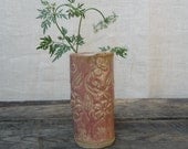 Stoneware Flower Vase or Pencil Holder in Dusty Rose