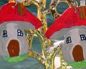 Original Fantasy Elf House Earrings