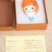 minini hand painted porcelain brooch pin by min lee 12051