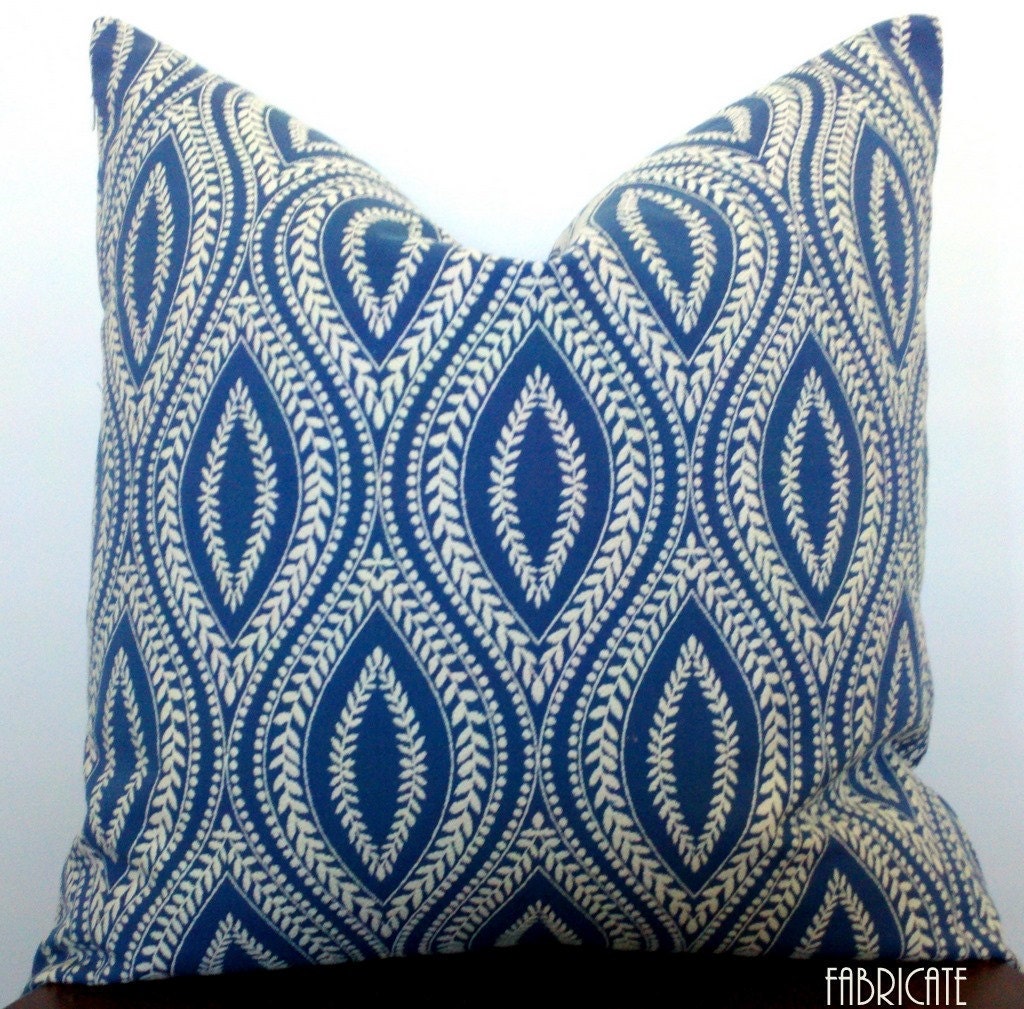 Waverly Carino Pillow Cover Azure