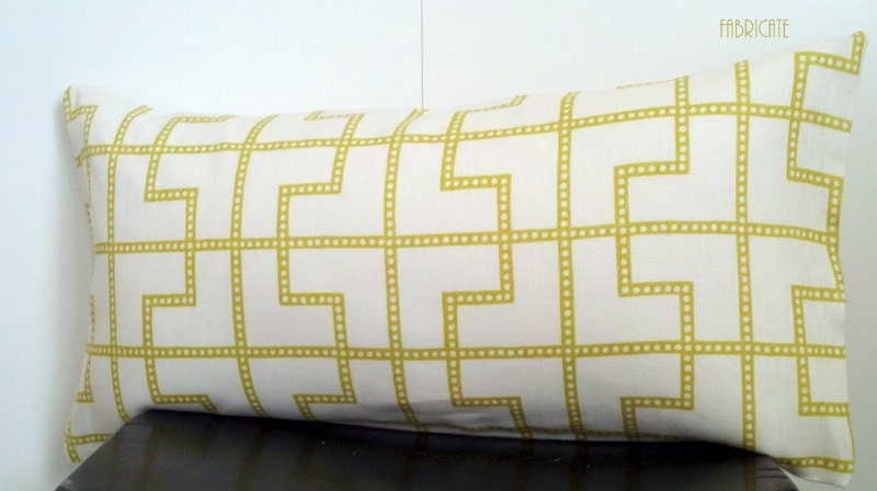 Schumacher Bleeker in Absinthe- Pillow Cover