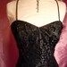 Vintage Party Dress - Jessica McClintock Cocktail Sequin Wiggle Bombshell Vamp Maxi -- For Size Small to Medium Vamp Vixens