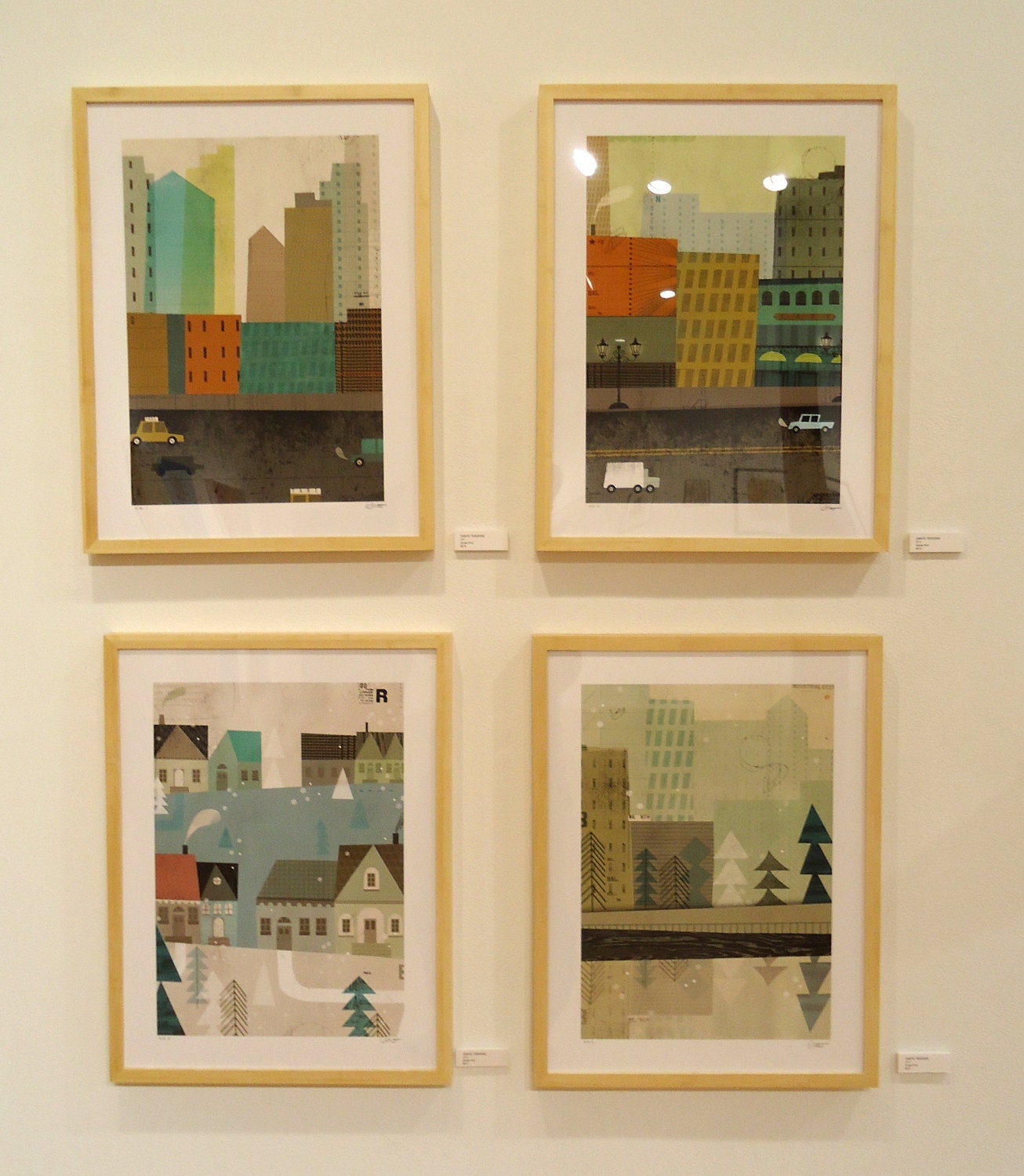 Harry Rosen Landscapes - series of 4: 14"x20" prints (unframed)