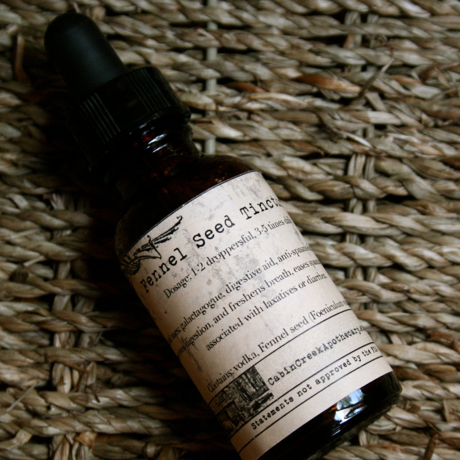 Fennel Seed (Foeniculum vulgare) Tincture 2 oz. Organic