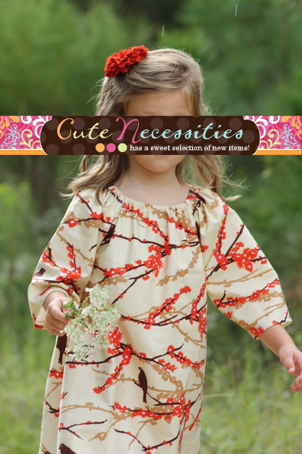 Birds of a Feather Dress 12mo, 2t, 3t, 4t, 5t, 6