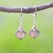 Silver Calla Lily Flower Petal and Pearl Dangle Earrings