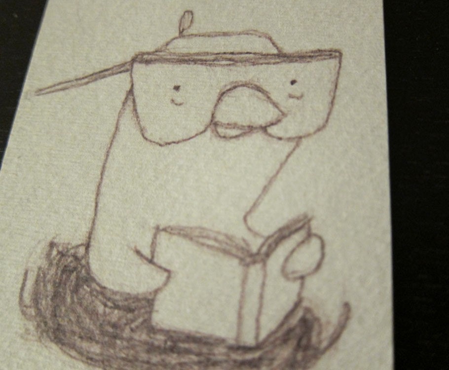 bird bookmark because reading is awesome