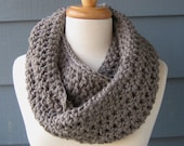 JACKIE - Chunky Infinity Scarf, Cowl, Neckwarmer - Greybeard