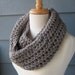 JACKIE - Chunky Infinity Scarf, Cowl, Neckwarmer - Greybeard