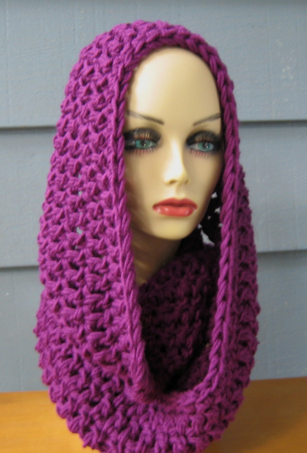 JACKIE - Chunky Infinity Scarf, Cowl, Neckwarmer - Greybeard