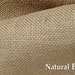 NATURAL BURLAP Fabric 50 inches wide BTY - Refined Eco Friendly