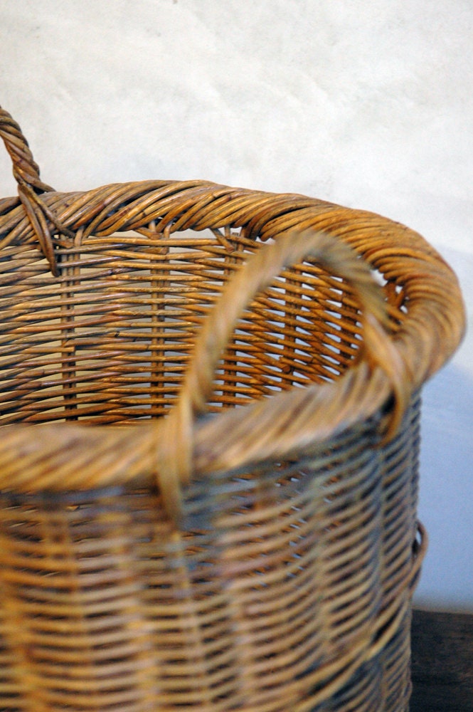 Hamper - Vintage European Woven Basket