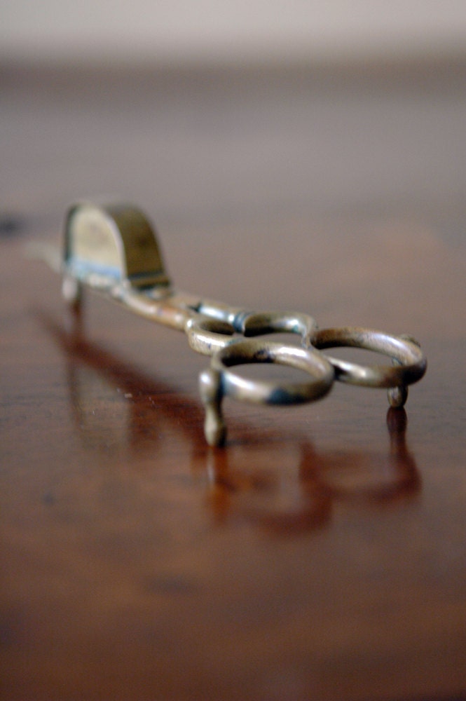 Antique Wick Trimmer // Oil Lamp Snuffer