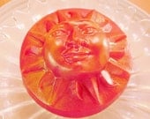 SOAP, Here Comes the Sun, Red and Gold, Scented in Mango Chutney, Vegetable Based, Handmade