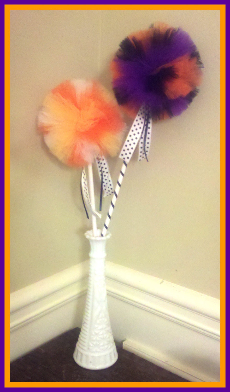 1 Large Poof Ball, Tulle Princess Wand, Made To Order, Any Design