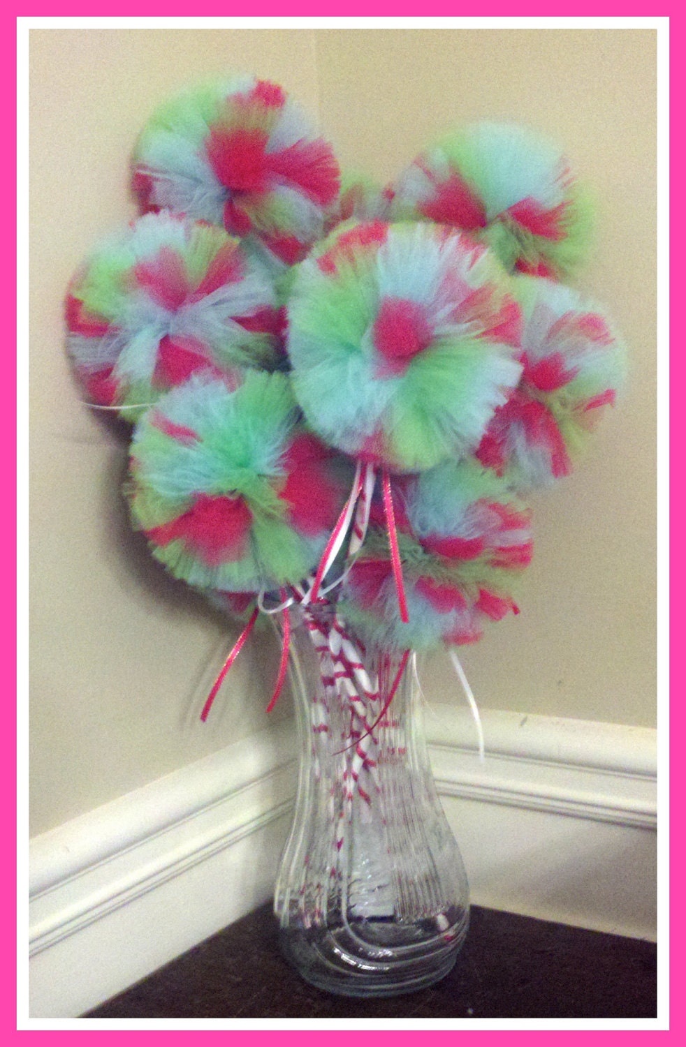 CUSTOM ORDER for alexistschetter Large Poof Ball, Tulle Princess Wands, Made To Order :-D