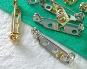 24 Pin Bar 1 inch/27mm Gold and Nickel silver plated