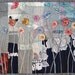 Garden in the Night, ART QUILT, Wall Decor, Fine Textile Art