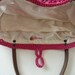 Fuchsia summer bag - Handbag Celebrity Style With Genuine Leather Straps / Handles shoulder bag-crochet bag-hand made