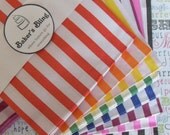 160 Rainbow Stripe Candy Bags for Candy Bars, Gift Packaging and Party Treats - (5"X7")