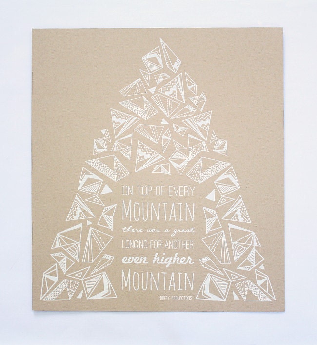 Mountain Silkscreen Poster