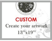 4 Custom Watercolor paintings London, Paris, New York & Los Angeles 13x19