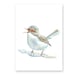Original Watercolor Painting artwork 12x16 bird on branch illustration wall home decor fine art animal