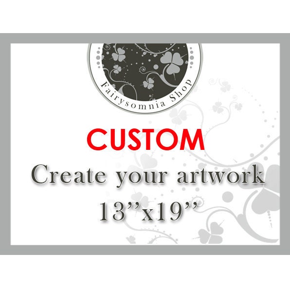 13x19 Custom Watercolor painting by Elena Romanova FairySomnia