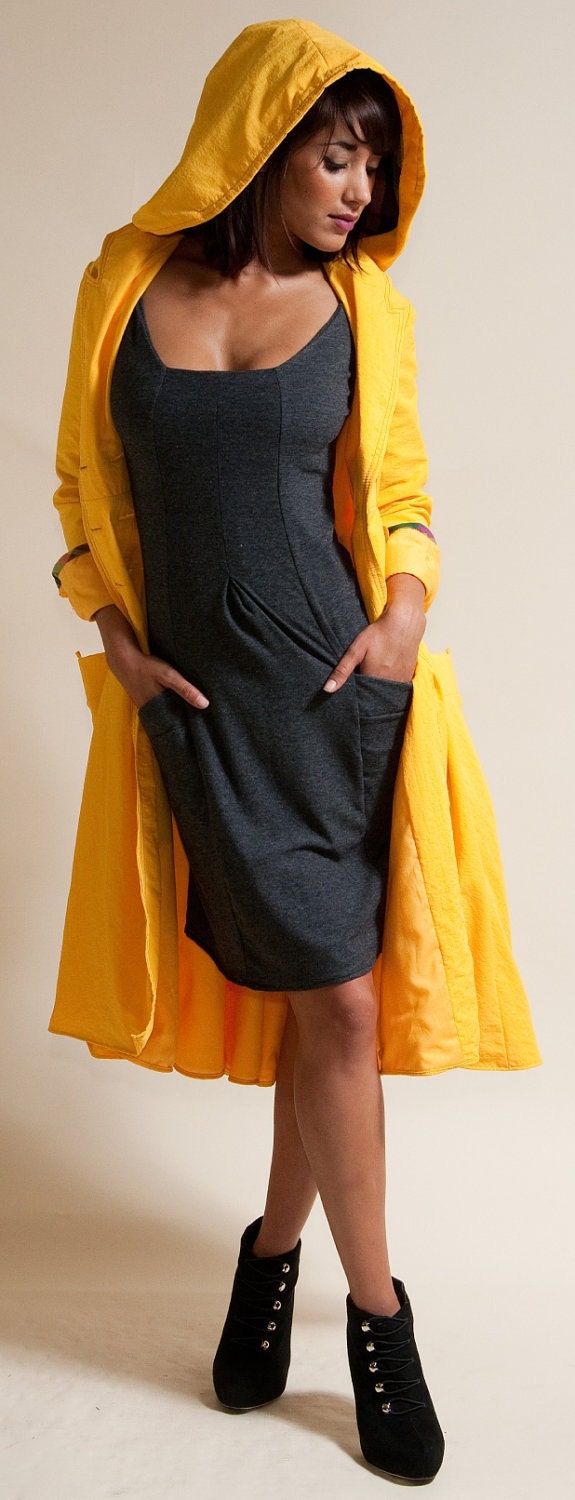 Seaside Raincoat - Available in Yellow, Black, Gray, and Navy