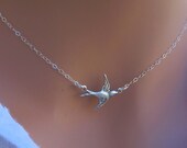 Sparrow necklace in STERLING SILVER.