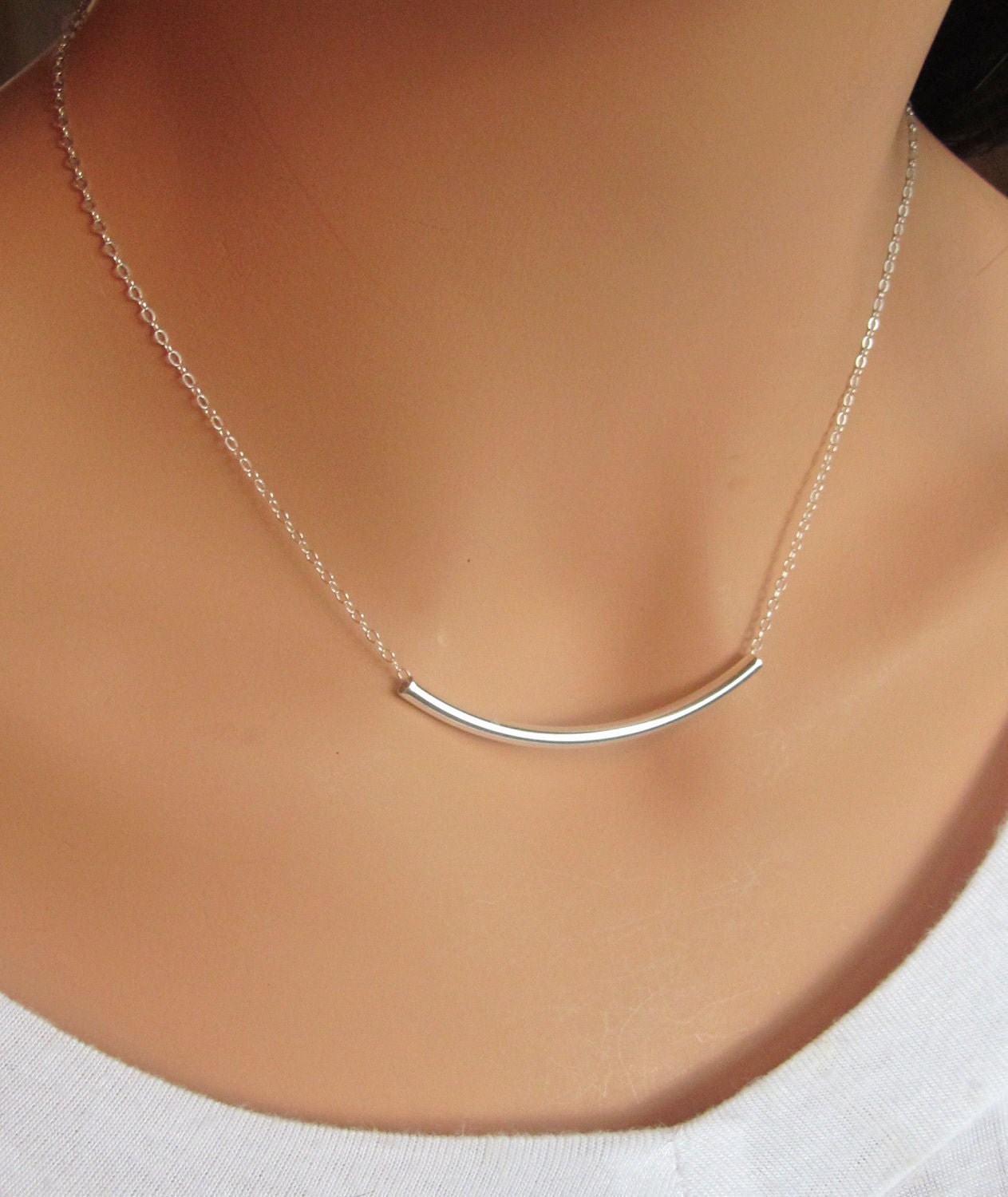 EVERYDAY - sterling silver tube necklace