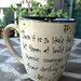 C.S. Lewis "Brave knights and heroic courage" Literary Quote Mug - Taupe, rustic mug with medieval castle
