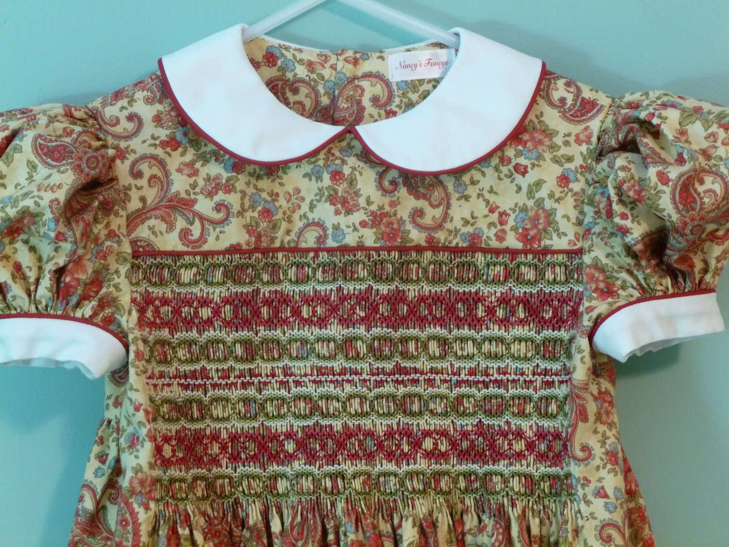 Hand Smocked Girl's Dress - Size 4