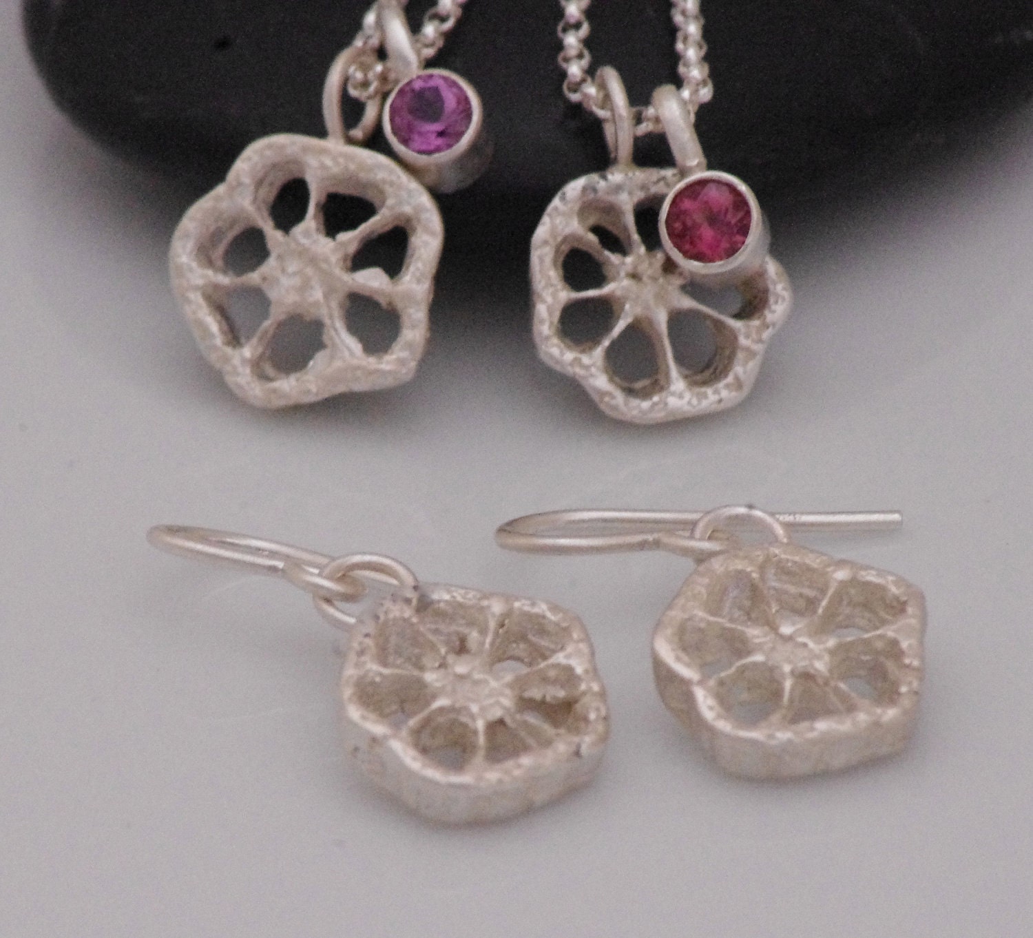 Okra Series Earrings in Sterling