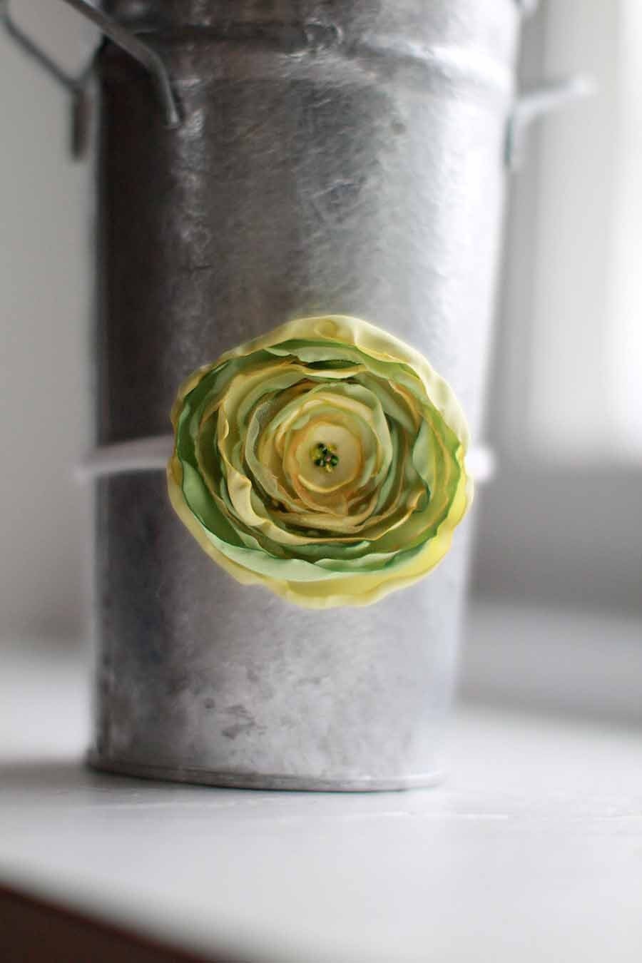 Hannah - Yellow and Green Floral Headband