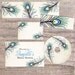 Peackock Feather Party Tablescape - Printable Party Decorations