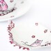 Teapot tea bag holder -  Cute Owl in The Pink Flowers