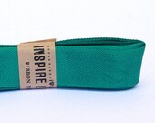 Vintage inspired Seam Binding ribbon xoxo- Lush Green