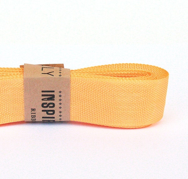 Vintage inspired Seam Binding ribbon xoxo- Golden Yellow