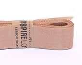Vintage inspired Seam Binding ribbon xoxo- Coco Brown