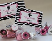 DIY Barbie Silhouette Editable Party Favor Bag Toppers and Kisses Printable Digital File
