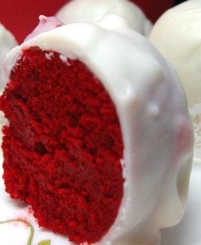 RED VELVET Cake Truffles 1 Dozen  Decadent truffles  Dipped in Dark , Milk or White Chocolate