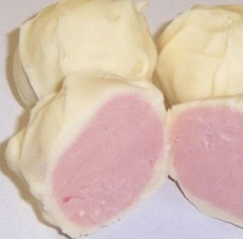 STRAWBERRY Cake Truffles 1 Dozen  Decadent truffles  Dipped in Dark , Milk or White Choco