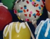 Spring, Summer  Cake  Pops  1 Dozen  Decadent truffles in your choice of colors You choose your flavor