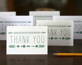 Leaf Thank You / Letterpress Printed Card