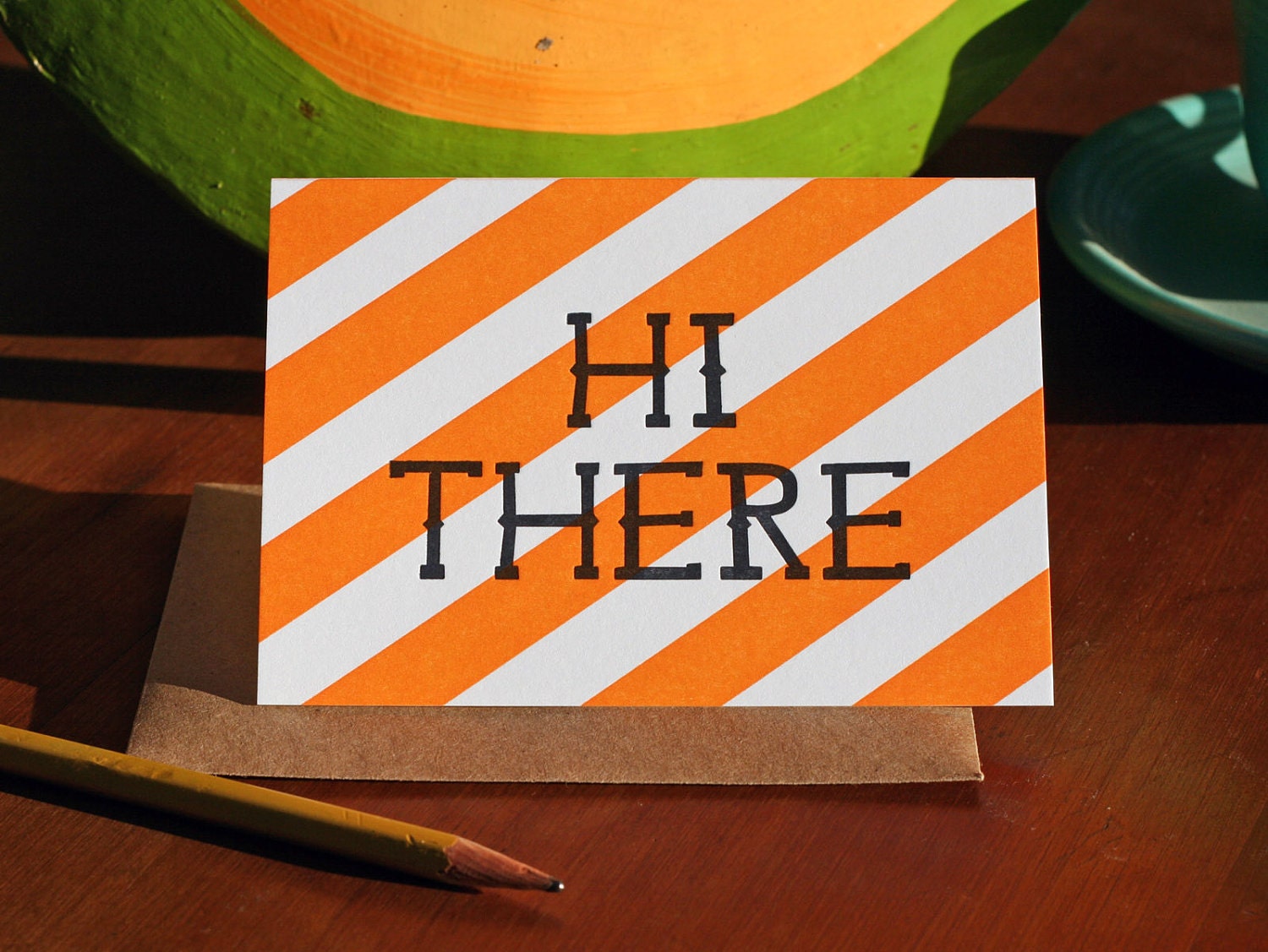 Hi There / Letterpress Printed Card