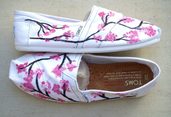 The Sophie - Cherry Blossom Custom TOMS