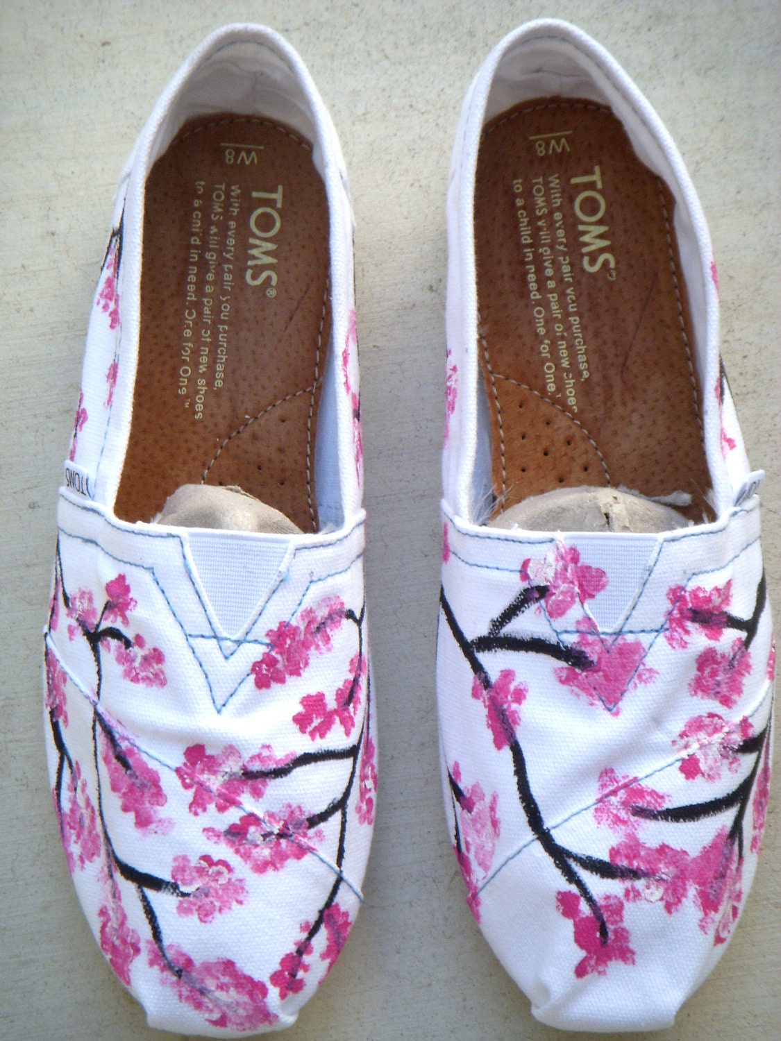 The Sophie - Cherry Blossom Custom TOMS