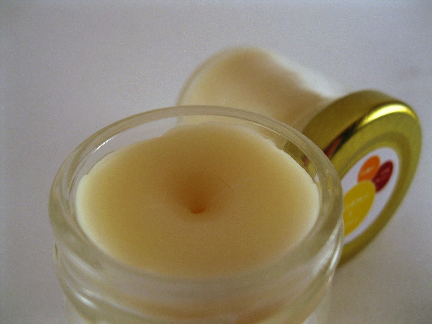 Natural Balm - Brazil Nut and Honey - Beeswax Balm Lip Balm Dry Skin Balm 1 oz Glass Jar