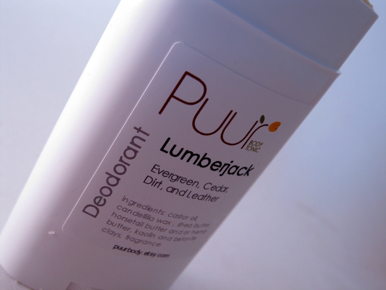 Vegan Deodorant - Lumberjack - Natural Deodorant with Hemp Butter and Shea Butter